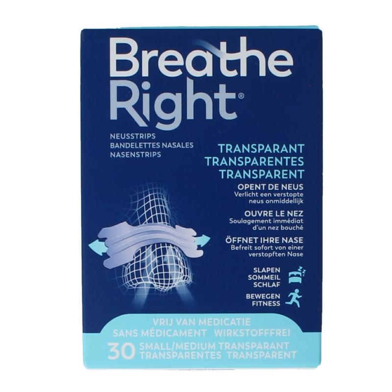 Breathe Right Neusstrips Clear
