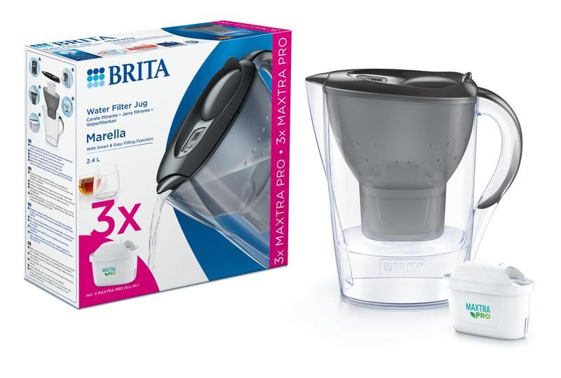 Brita Marella Cool Graphite + 3 Maxtra Pro All-In-1