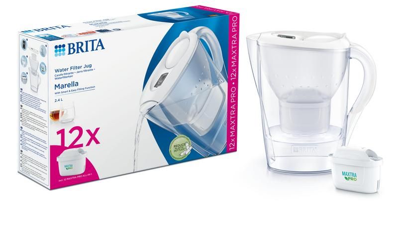 Brita Marella Cool White + 12 Maxtra Pro All-In-1