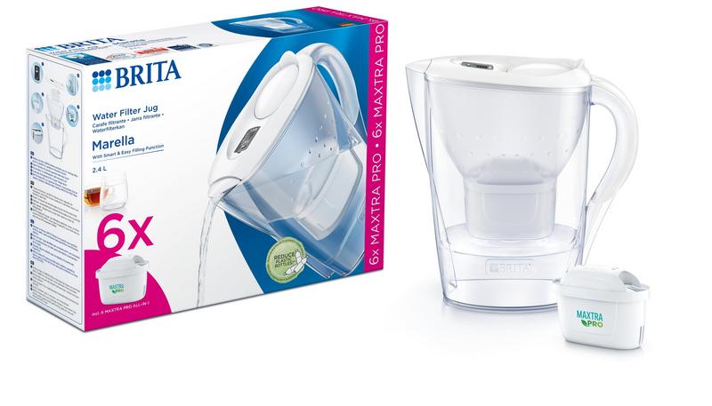 Brita Marella Cool White + 6 Maxtra Pro All-In-1