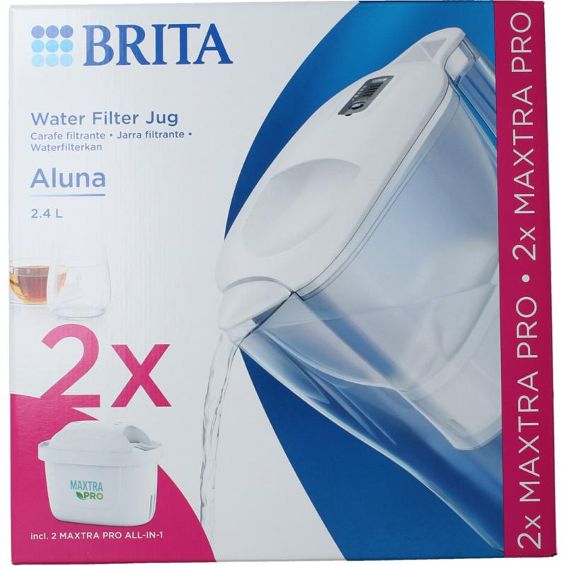 Brita Waterfilterbundel Aluna Cool White+2 Maxtra Filter