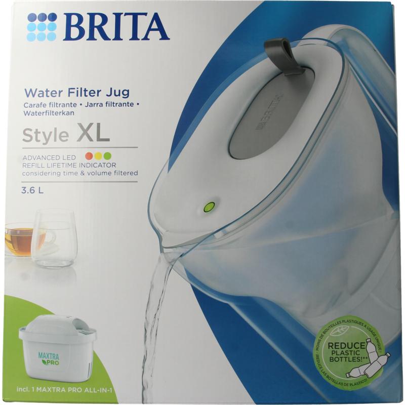 Brita Waterfilterkan Style Xl Grey