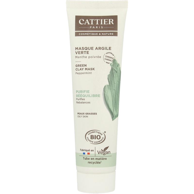 Cattier Groene Klei Masker Munt