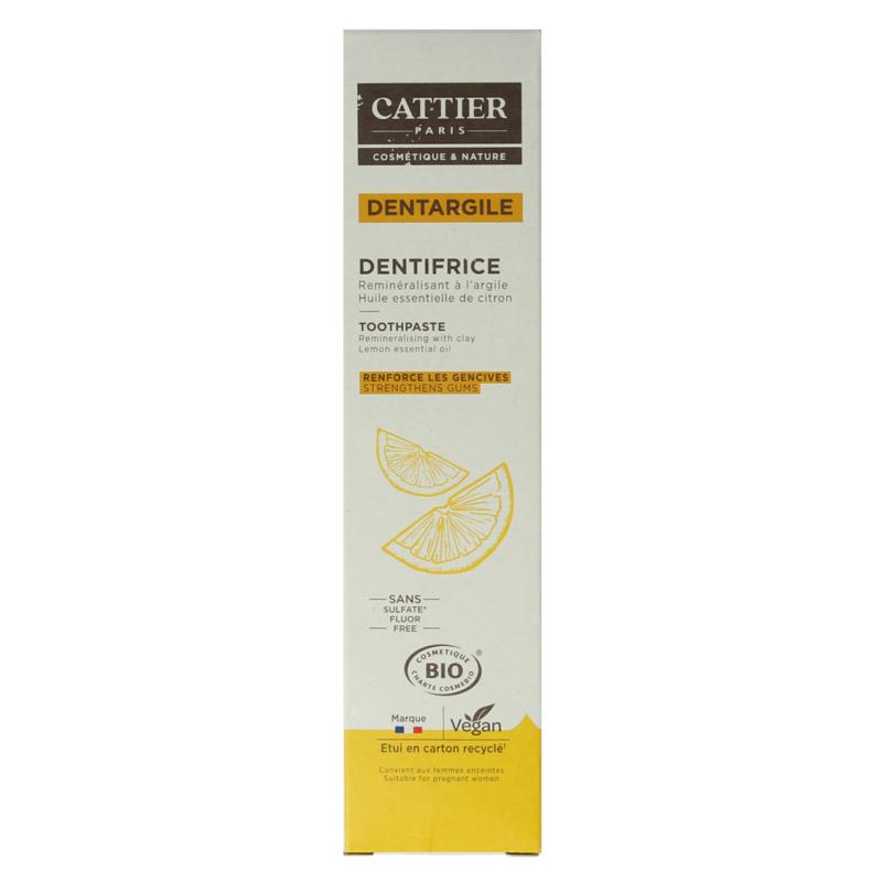 Cattier Tandpasta Citroen - 75ml