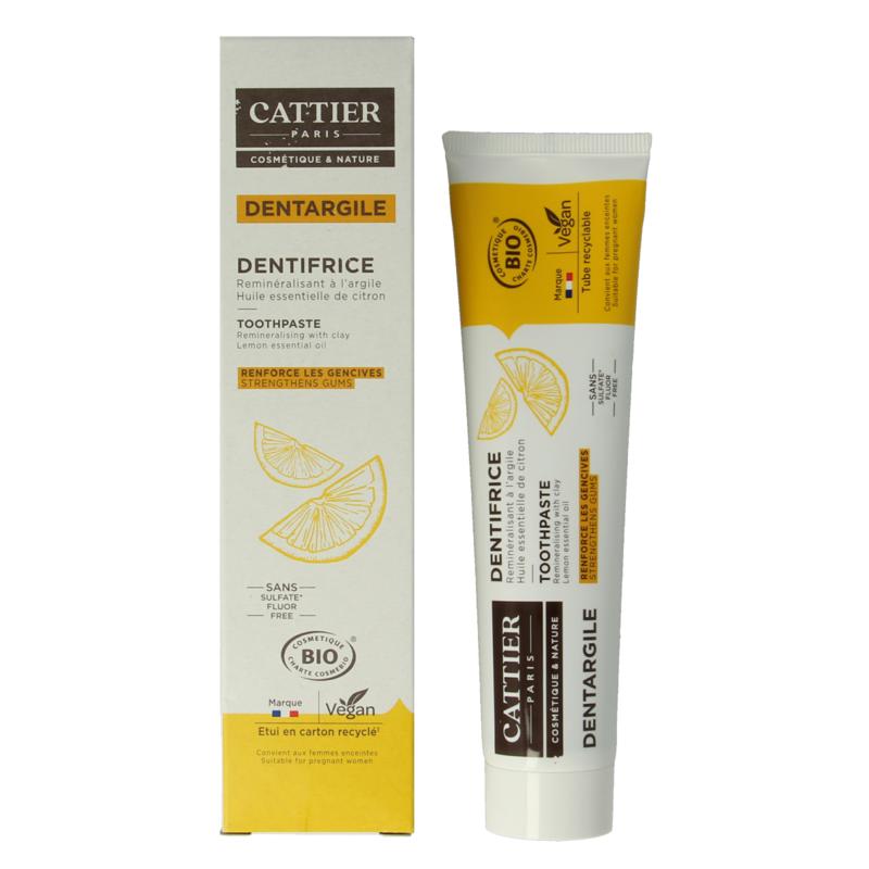 Cattier Tandpasta Citroen - 75ml