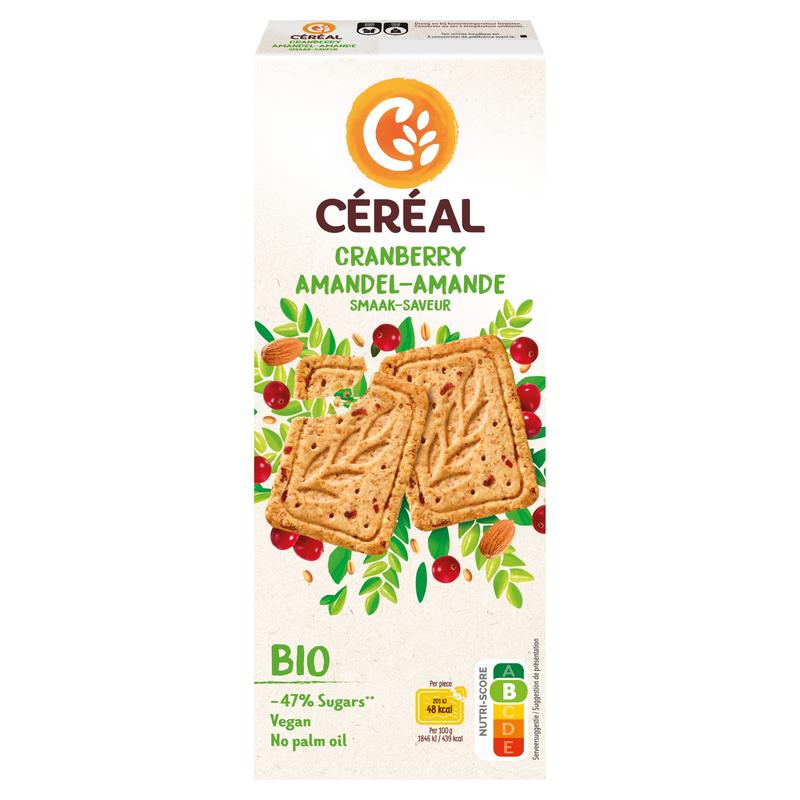Cereal Koekjes Cranberry Amandel Bio