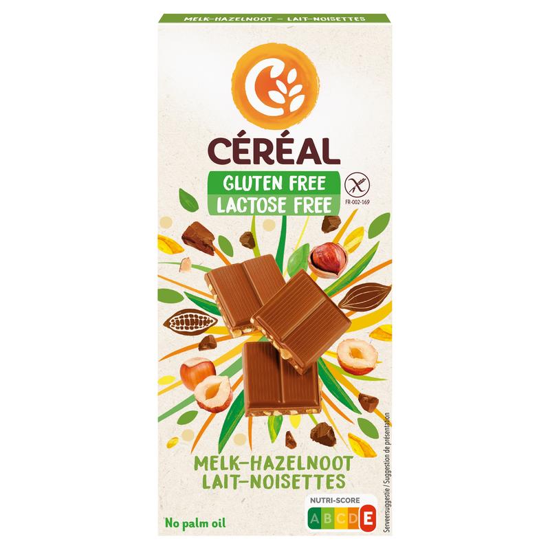 Cereal Melkchocolade Hazelnoot Glutenvrij