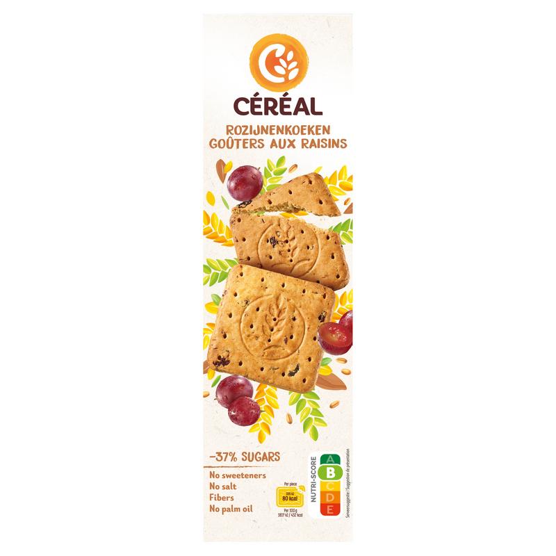 Cereal Rozijnenkoeken Minder Suiker