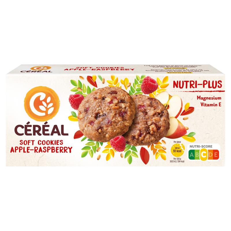 Cereal Zachte Koekjes Appel-Framboos Nutri-Plus
