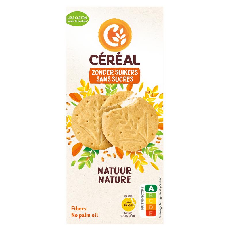 Cereal Zandkoekjes Natuur Zonder Suikers