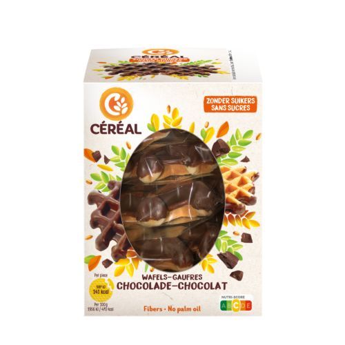 Cereal Chocoladewafels Zacht Zonder Suikers
