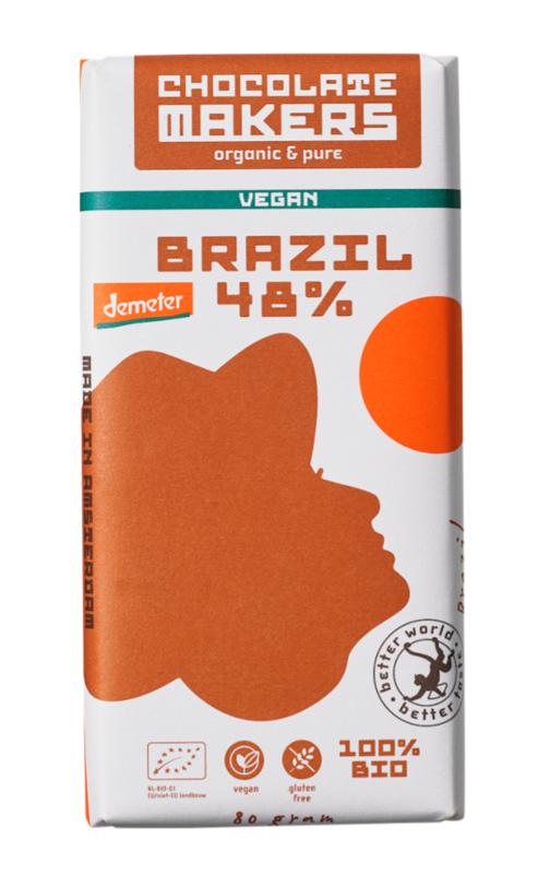 Chocolatemakers Brazil 48% Vegan Demeter Bio