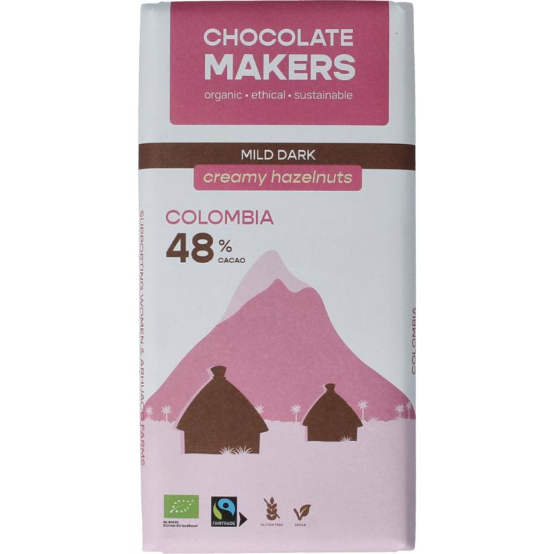 Chocolatemakers Colombia Dark Hazelnut Creme 48% Bio