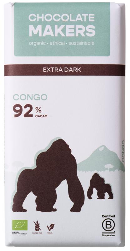 Chocolatemakers Gorilla Extra Puur 92% Bio