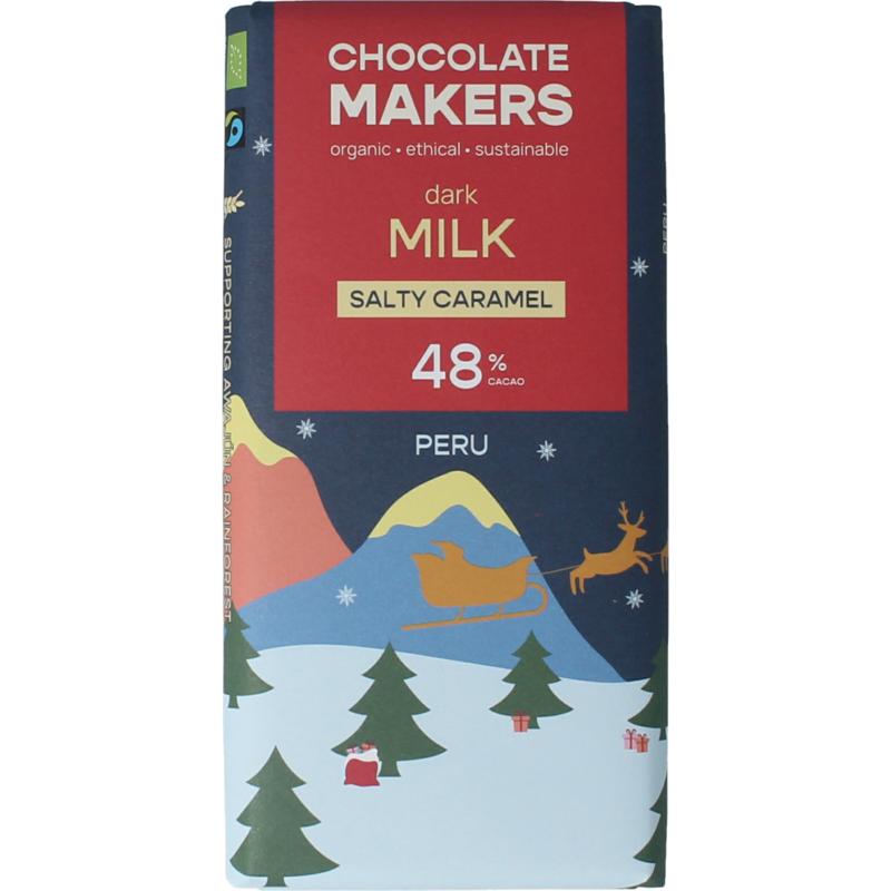 Chocolatemakers Kerstreep Salty Caramel Bio