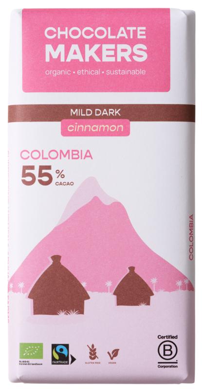 Chocolatemakers Pure Joy 55% Puur Met Kaneel Bio