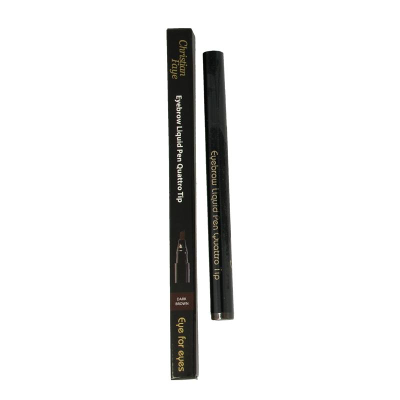 Christian Faye Eyebrow Liquid Pen Quattro Tip Dark Brown