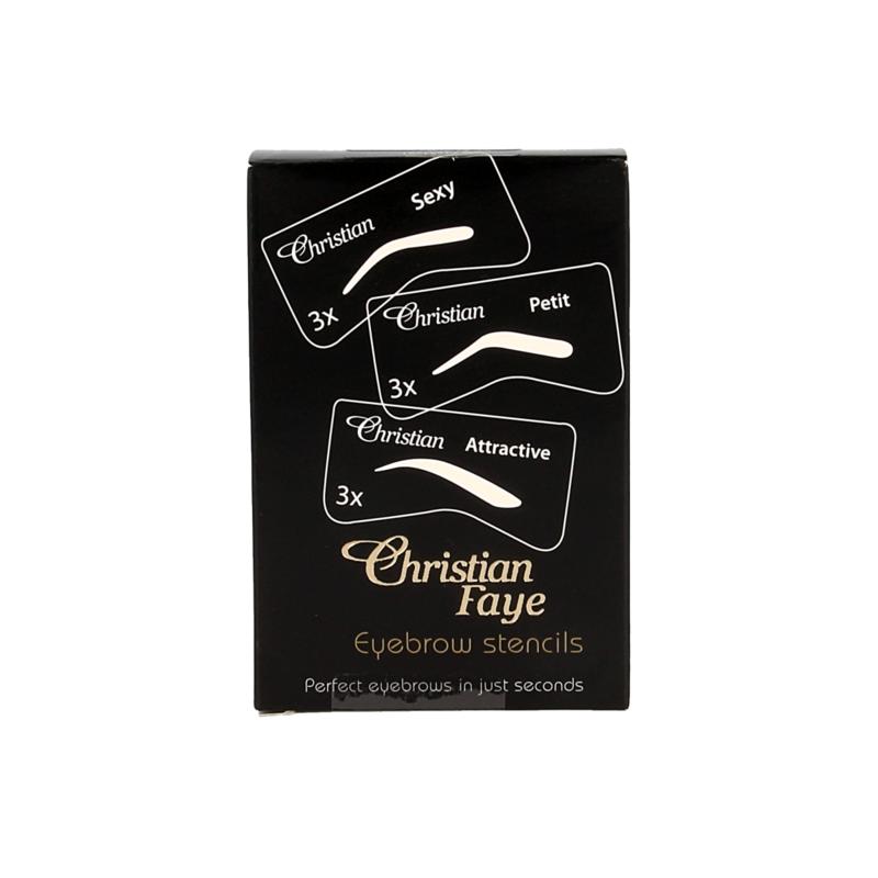 Christian Faye Eyebrow Stencil Set Spa