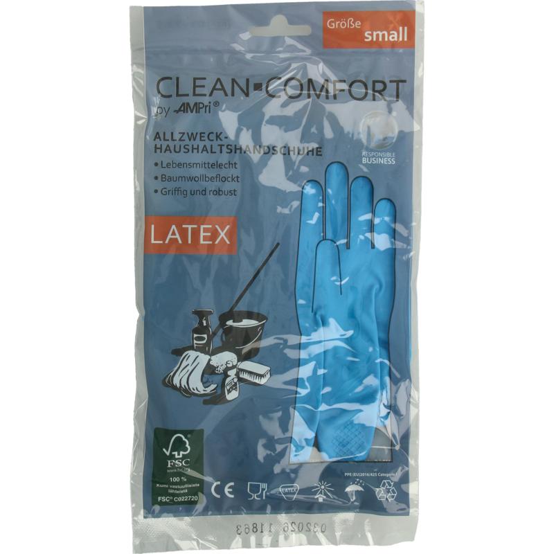 Clean-Comfort Huishoudhandschoen Blauw Maat S