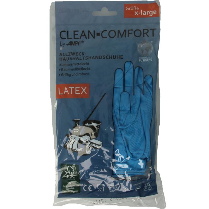 Clean-Comfort Huishoudhandschoen Blauw Maat Xl