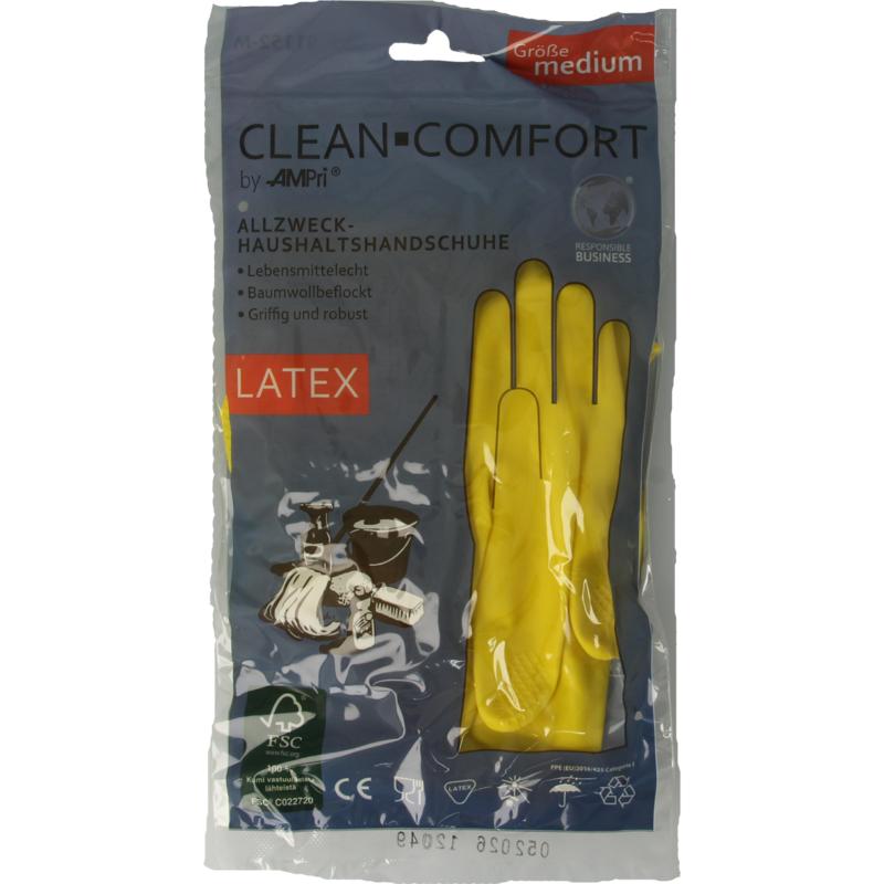 Clean-Comfort Huishoudhandschoen Geel Maat M