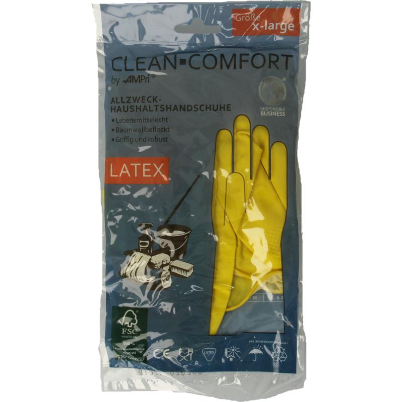 Clean-Comfort Huishoudhandschoen Geel Maat Xl