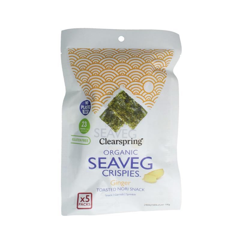 Clearspring Seaveg - Crispies Ginger Multipack Bio