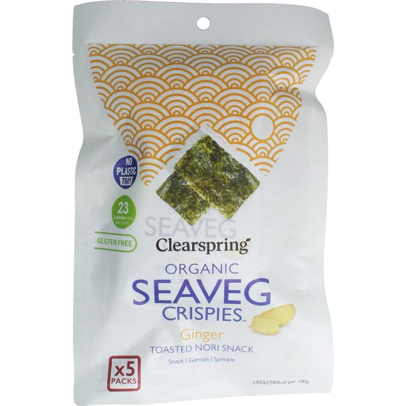 Clearspring Seaveg - Crispies Ginger Multipack Bio