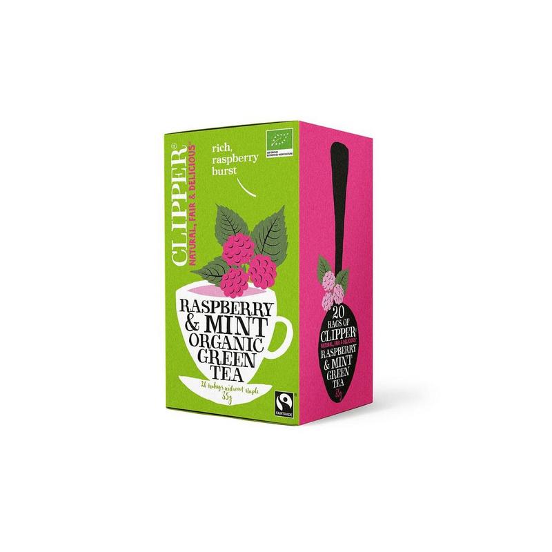 Clipper Framboos Mint Green Tea Bio