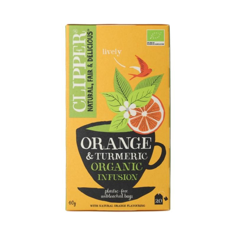 Clipper Orange & Turmeric Infusion Bio