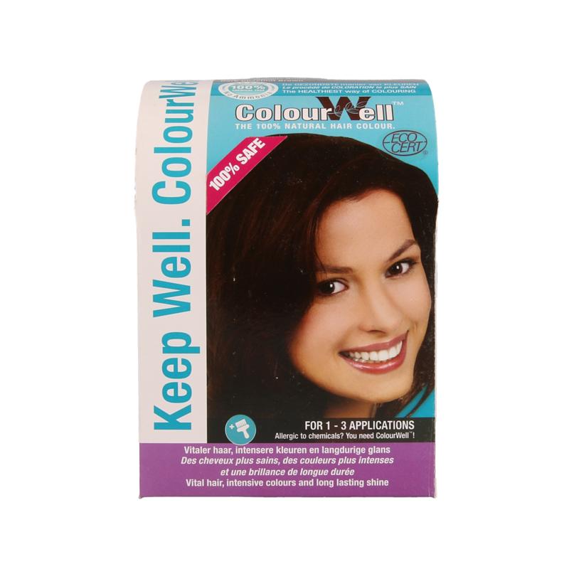 Colourwell 100% Natuurlijke Haarkleur Donker Kastanje Bruin