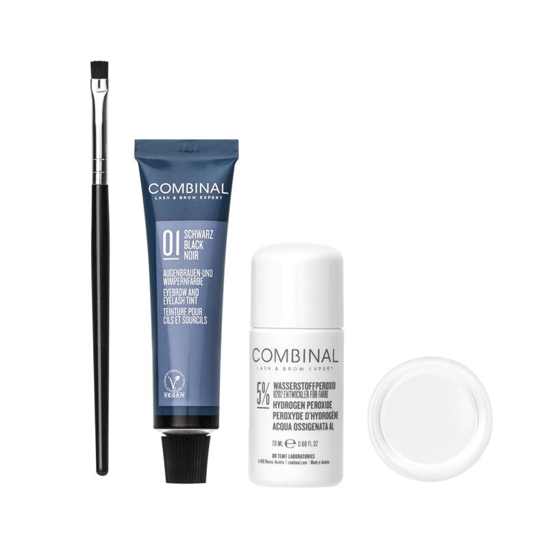 Combinal Wenkbrauwen Wimperverf Kit Zwart
