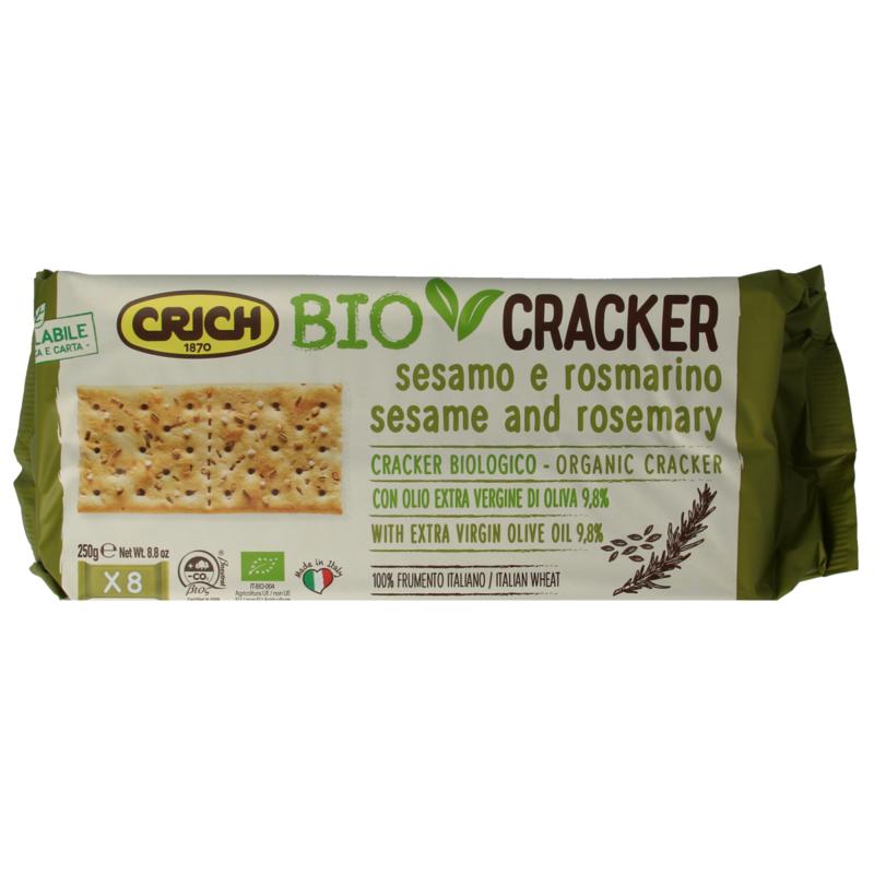Crich Crackers Sesam Rozemarijn Bio