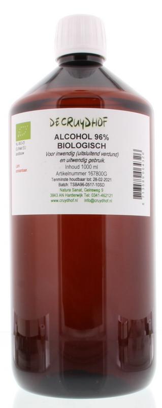 Cruydhof Alcohol 96% Inwendig En Uitwendig Bio