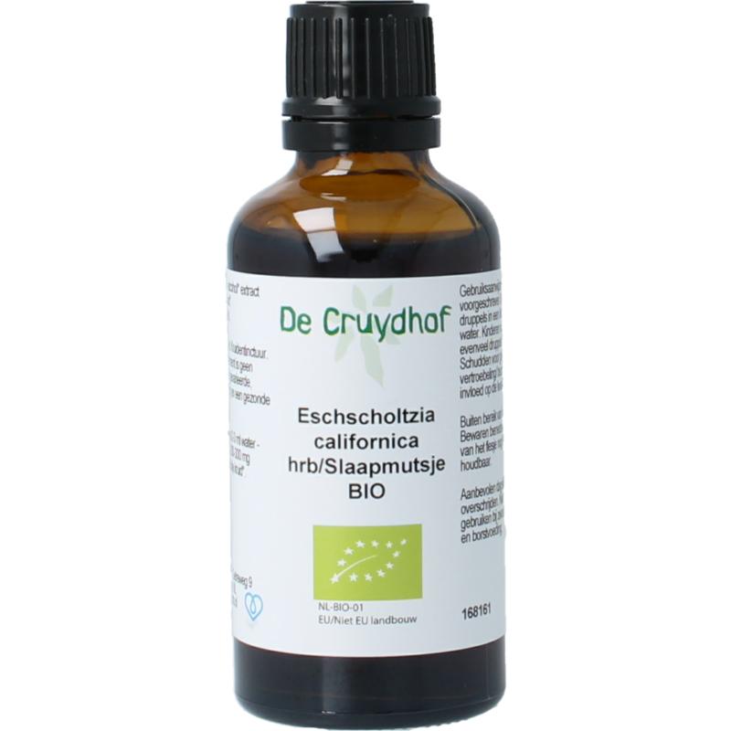 Cruydhof Eschscholtzia Calif  Slaapmutsje Tinctuur Bio