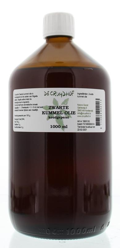 Cruydhof Zwarte Kummel Olie Koudgeperst