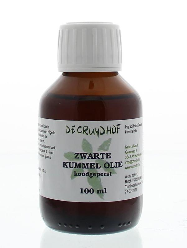 Cruydhof Zwarte Kummel Olie Koudgeperst