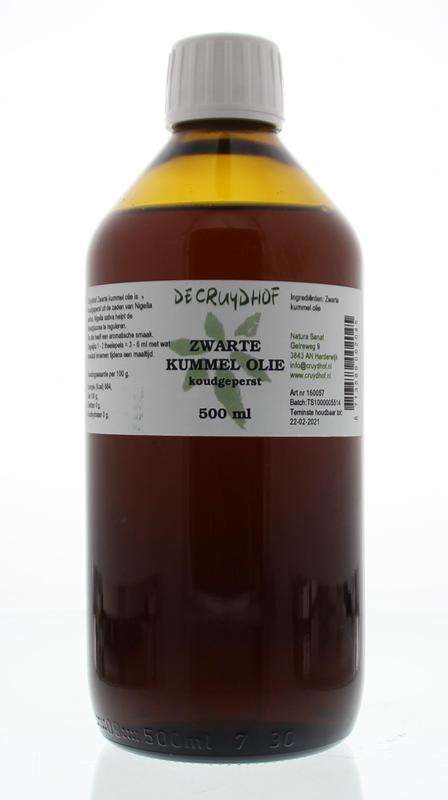 Cruydhof Zwarte Kummel Olie Koudgeperst