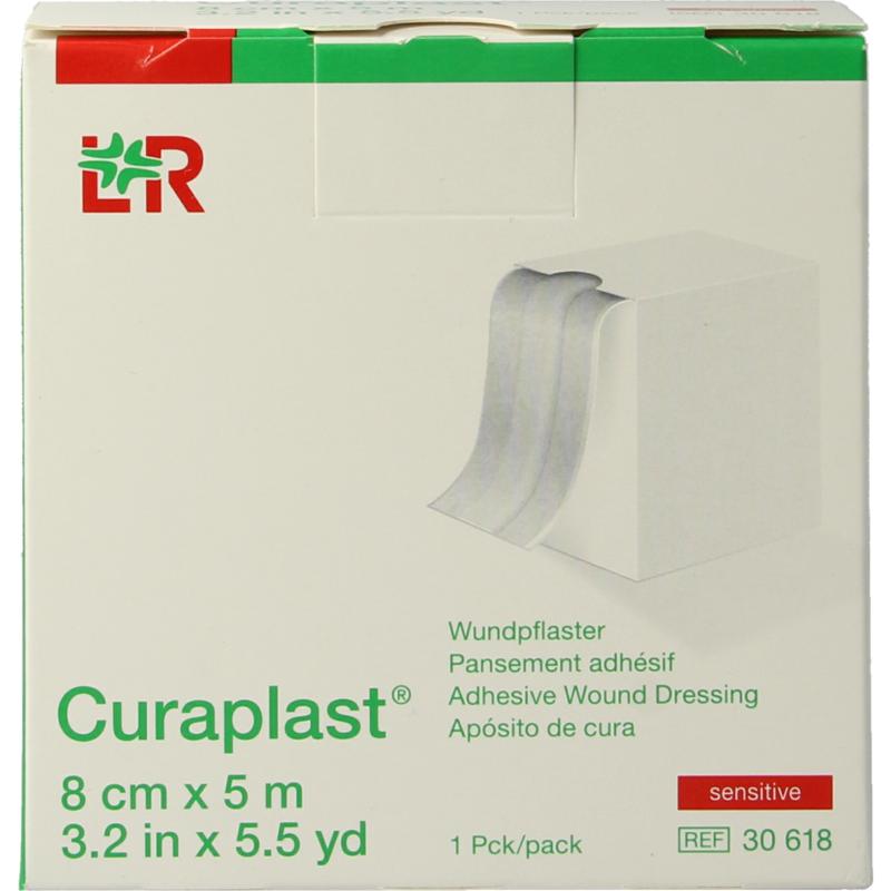 Curaplast Sensitive Wondpleister 5M X 8Cm