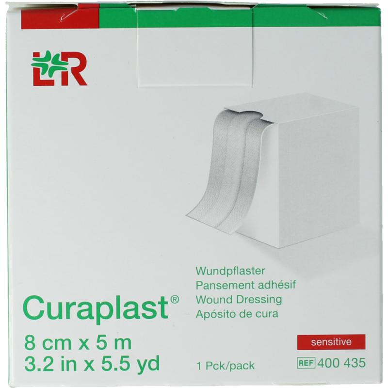 Curaplast Sensitive Wondpleister 5M X 8Cm