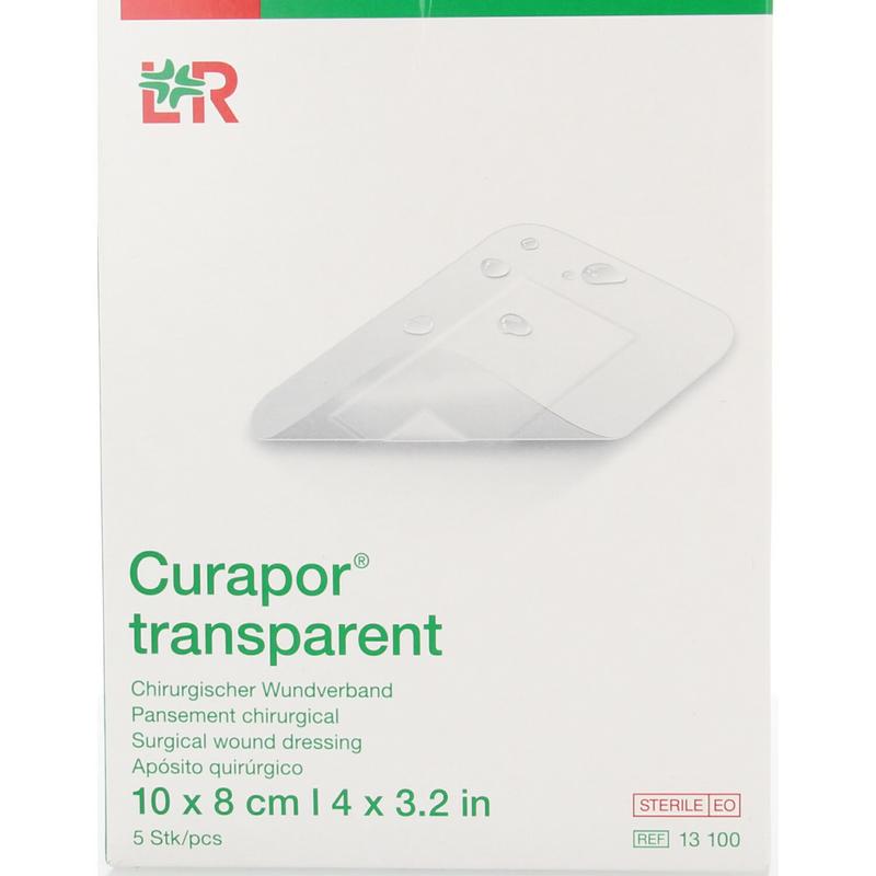 Curapor Transparant 10 X 8Cm Steriel