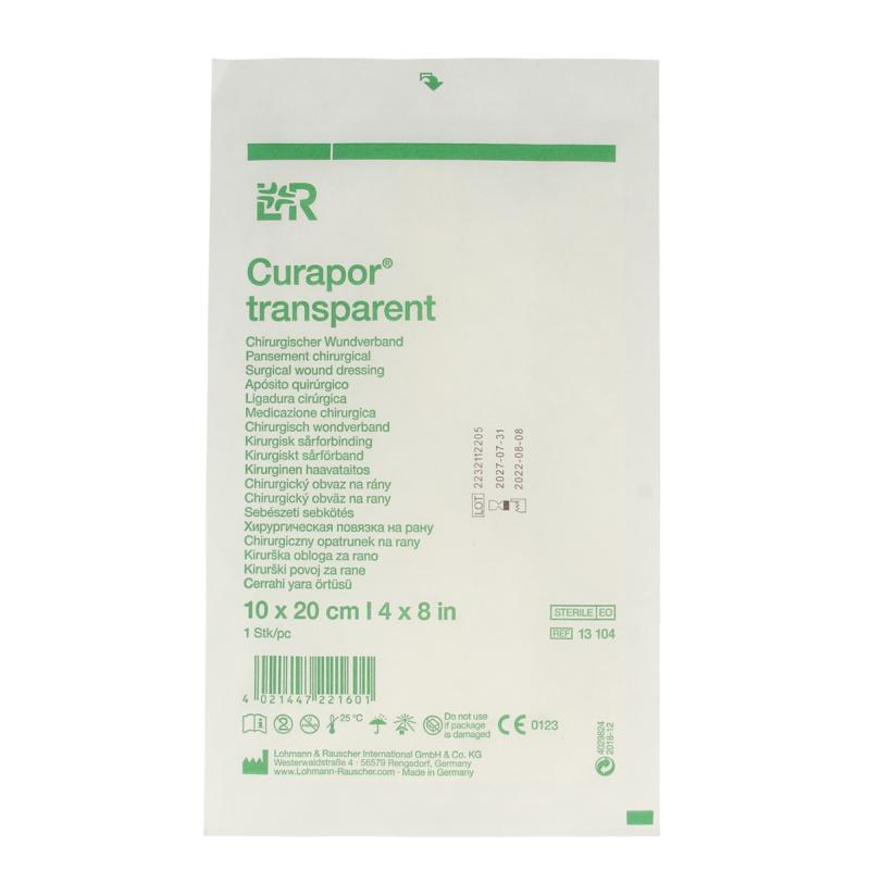 Curapor Wondverband Transparant 10 X 20Cm Steriel