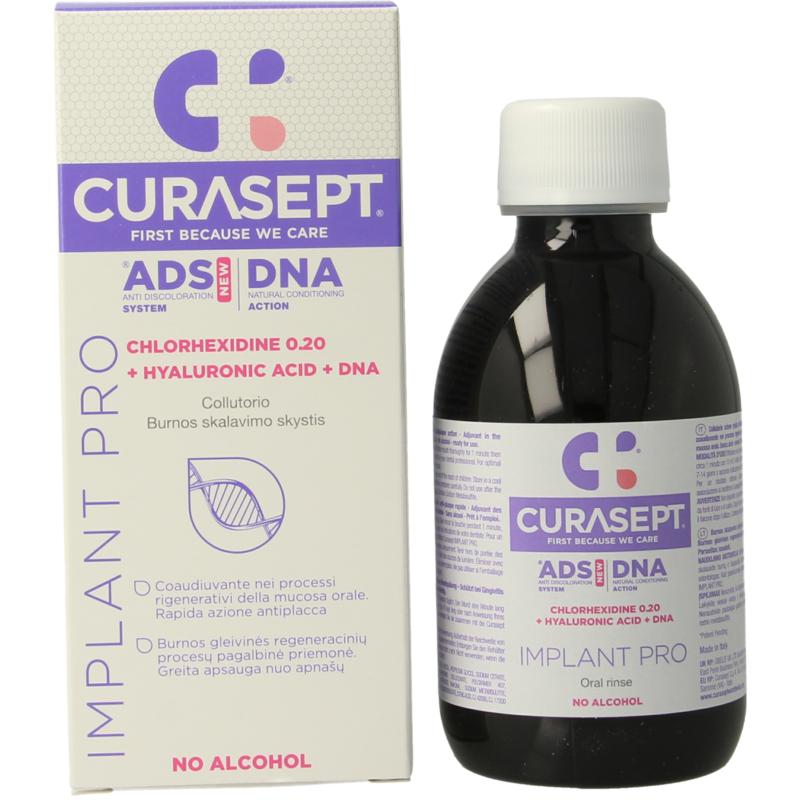 Curasept Ads Dna Implant Pro Chx 0,20% + Ha Mondspoelmiddel
