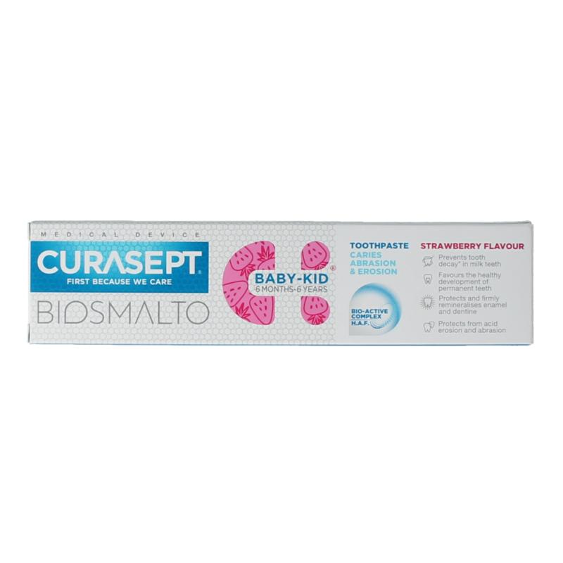 Curasept Biosmalto Tandpasta Kind Caries Erosie Slijtage