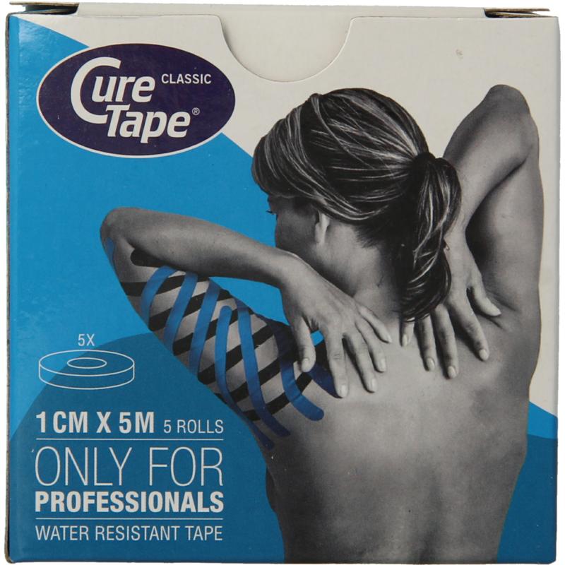 Cure Tape Kinesiotape Blauw 1Cm X 5M