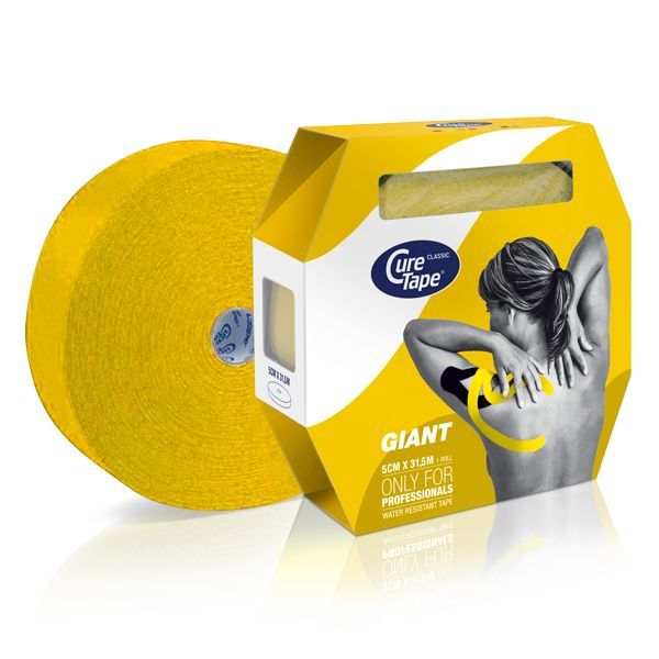 Cure Tape Kinesiotape Giant Geel 5Cm X 31.5M