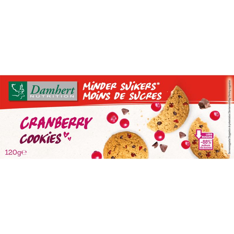 Damhert Cranberry Cookies Minder Suiker