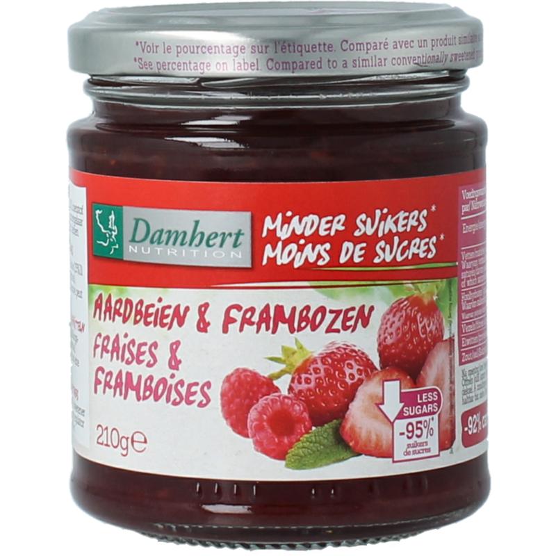 Damhert Dieetconfituur Aardbeiframboos