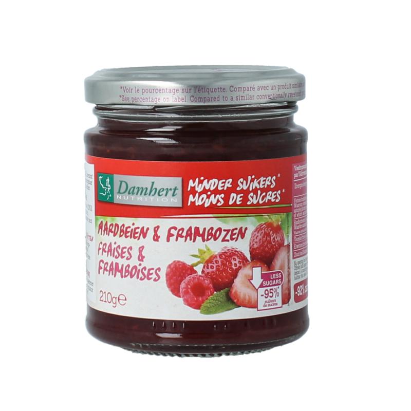 Damhert Dieetconfituur Aardbeiframboos
