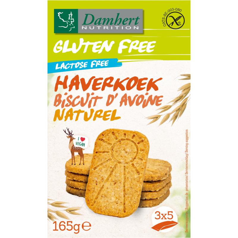 Damhert Haverkoekjes Naturel Glutenvrij
